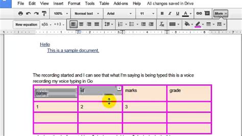 How To Change The Table Cell Vertical Alignment In Google Docs Youtube