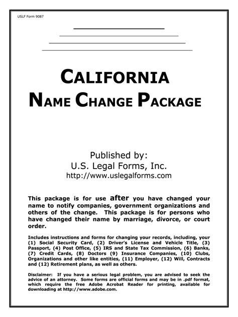 Change Your Name on Legal Paperwork Easily