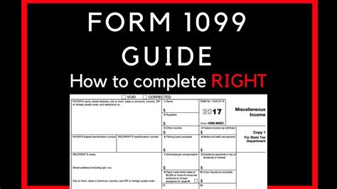 How To Complete A 1099 Form For Your Workers Youtube