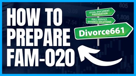 How To Complete California Divorce Form Fam 020 2024 Forms Youtube