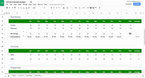 How To Create A Budget Spreadsheet In Google Sheets