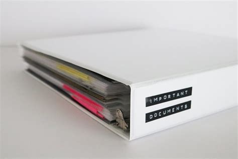 How To Create An Important Documents Binder Aka Grab And Go Binder