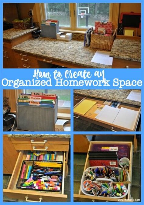 How To Create An Organized Homework Space Homework Organization