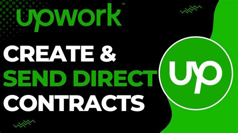 How To Create And Send Direct Contract On Upwork Youtube