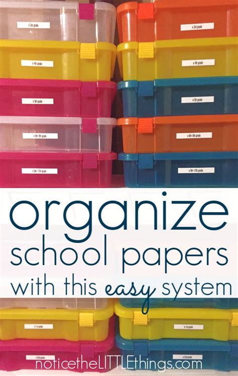 How To Decide What School Papers To Keep Kids Papers Organization