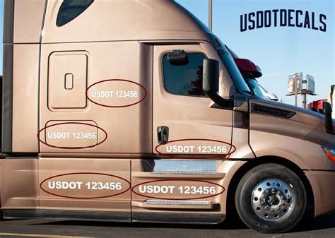 How To Display Your Usdot Number Decal Sticker Lettering On Your