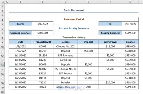 How To Do Bank Reconciliation In Excel With Easy Steps