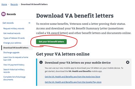 How To Download Your Va Benefit Letters Online 5 Step Process