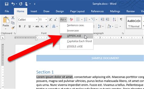 How To Easily Change The Case On Text In Microsoft Word