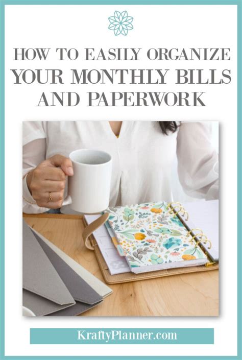 How To Easily Organize Your Monthly Bills Paperwork Artofit