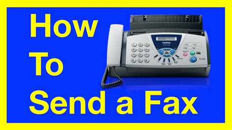 How To Fax How To Send A Fax From A Fax Machine Youtube