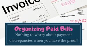 How To File Amp Organize Paid Bills For Easy Reference