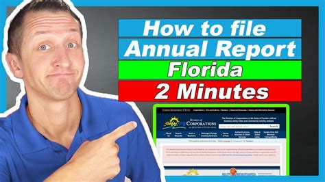 How To File An Annual Report For An Llc Or S Corp In Florida Step By