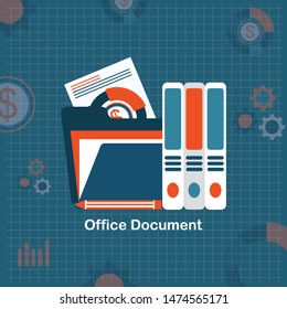 File Paperwork in Office