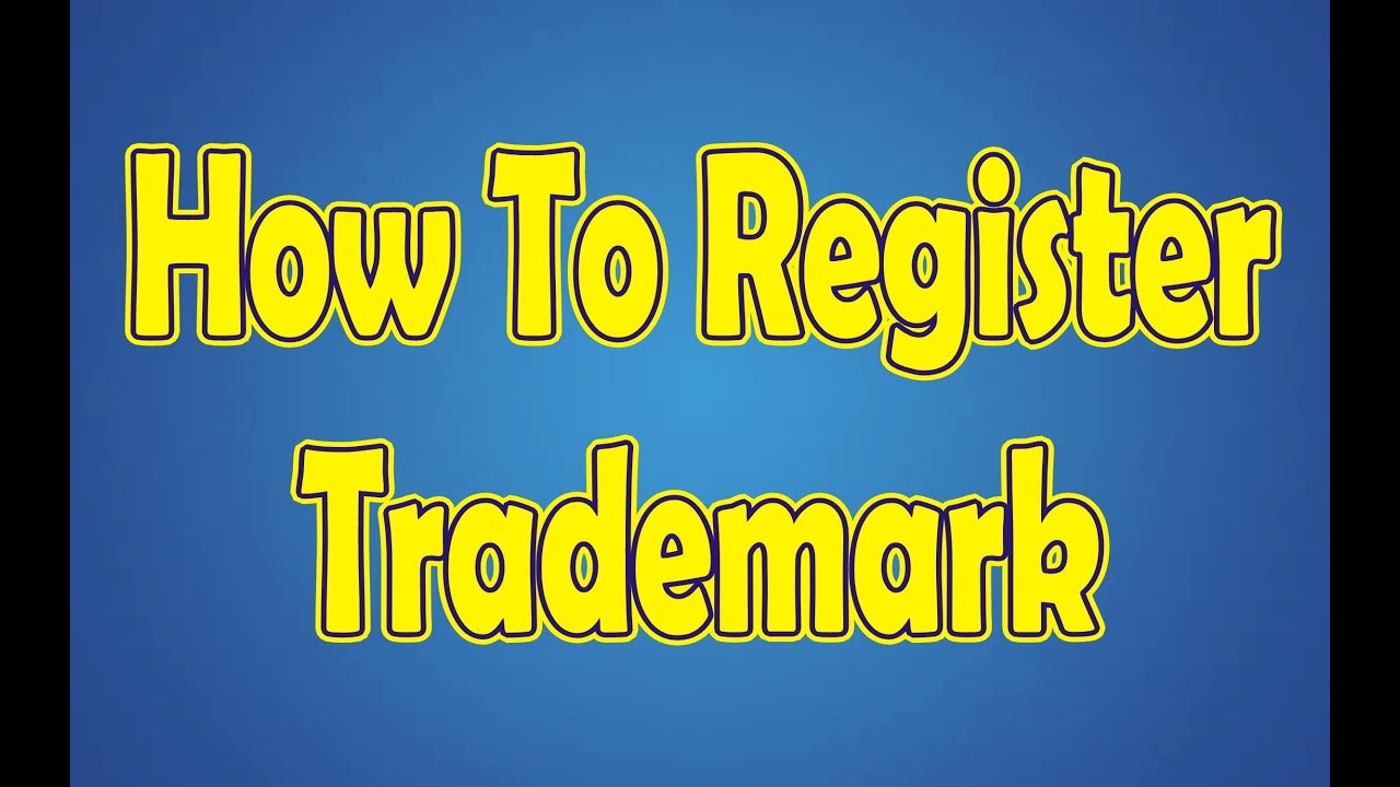 How To File To Register A Trademark In Under Five Minutes Online Youtube