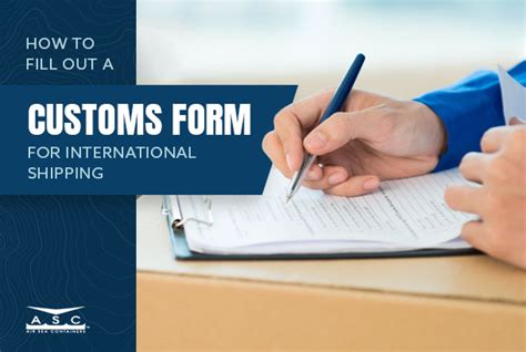 How To Fill Out A Customs Form For International Shipping Adrack