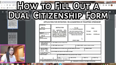 How To Fill Out A Dual Citizenship Form Jemlizvlogs Youtube