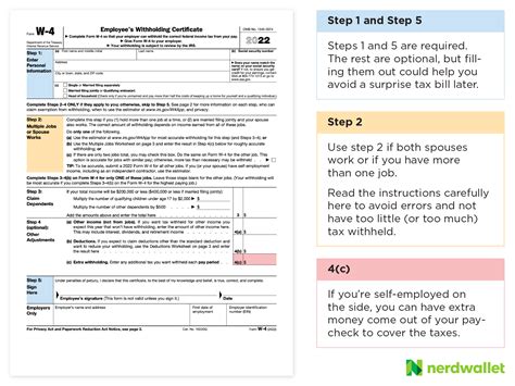 How To Fill Out A W 4 Form Without Errors Pt Money