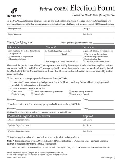 How To Fill Out Cobra Election Form Pdffiller