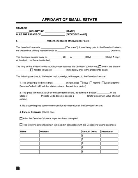 Fill Out Estate Paperwork Easily