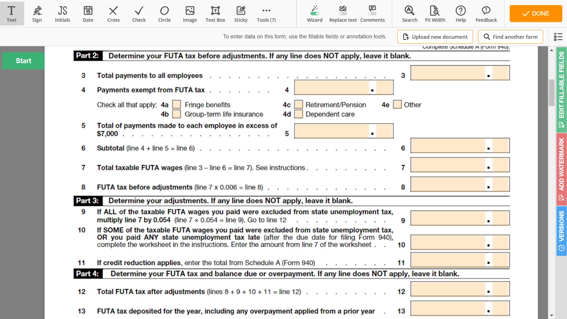 How To Fill Out Form 940 Instructions Example More