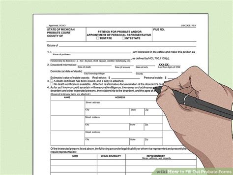 Fill Out Probate Paperwork Easily