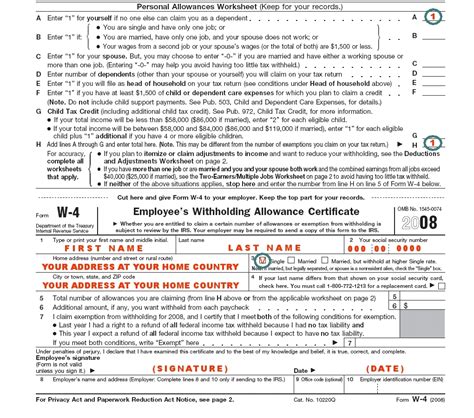 How To Fill Out W 4 For A Single Person Mkrd Info