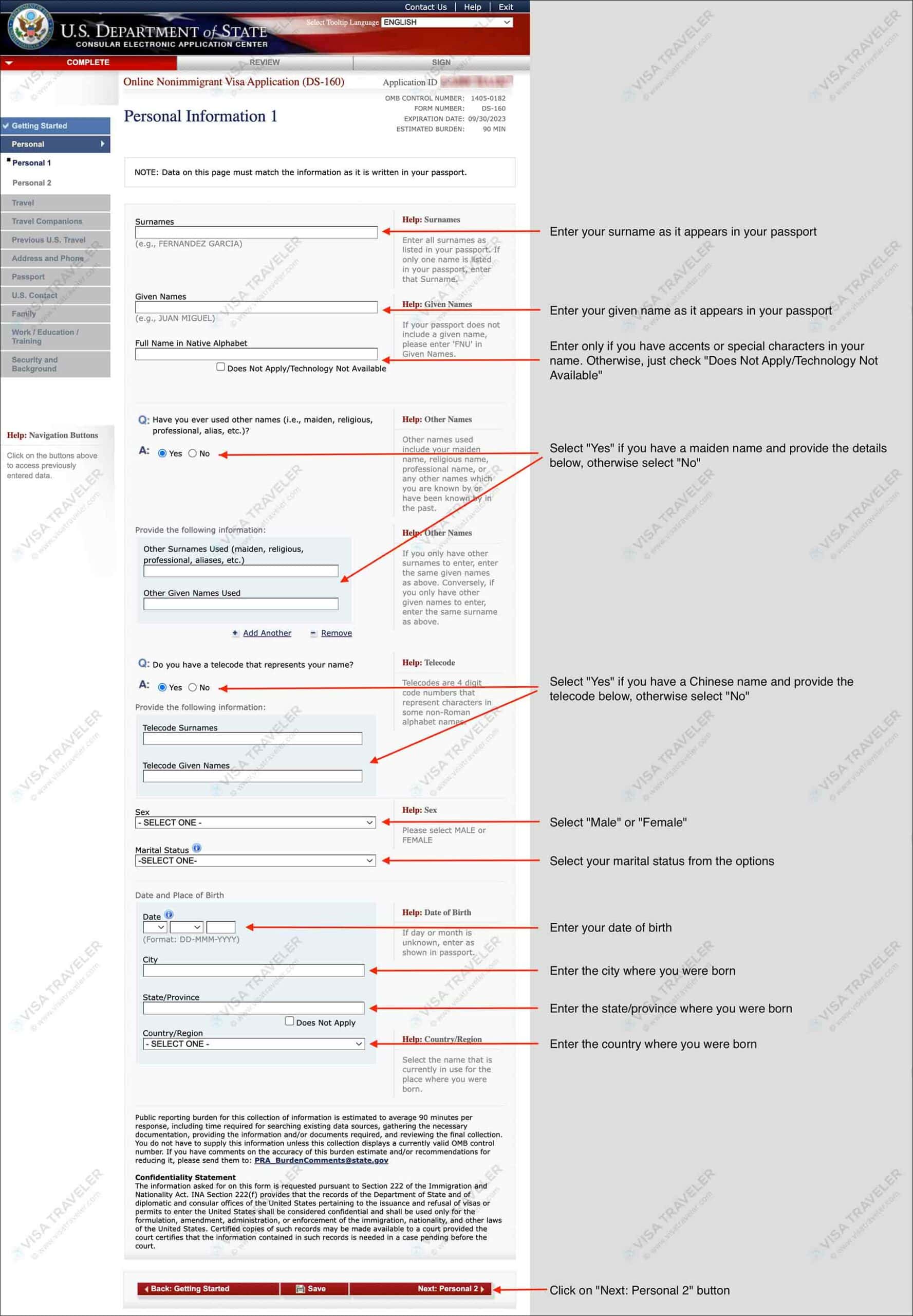 How To Fill Us Visa Application Form