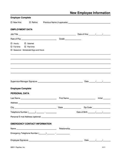 Whataburger New Hire Paperwork Form