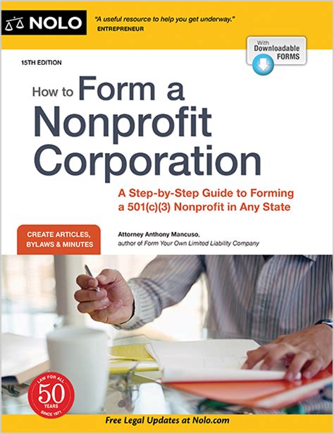 How To Form A Nonprofit Corporation Legal Book Nolo