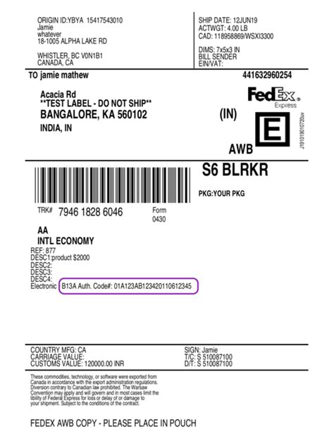 How To Generate Fedex B13a Document For Canada Exports Using