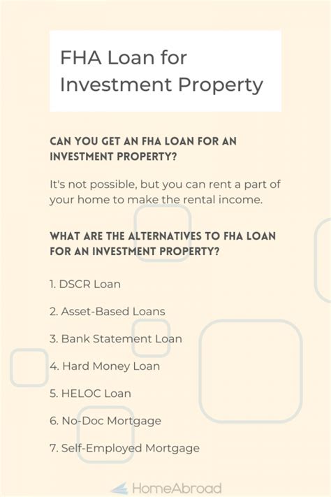 How To Get An Fha Loan For Investment Property