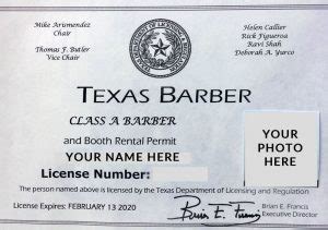 How To Get Barber License In Texas Requirements School Length Renewal