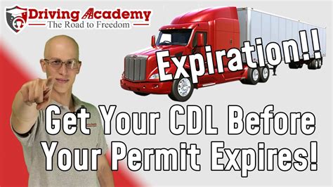 How To Get Your Cdl Before Your Permit Expires Driving Academy Youtube