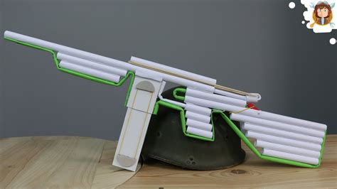 How To Make A Paper Gun That Shoots Powerful Machine Gun Youtube