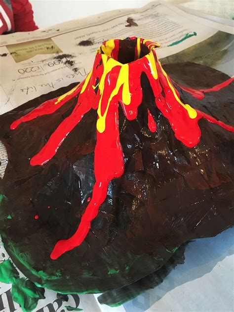 How To Make A Paper Mache Volcano Explode Paper Mache Volcano Making