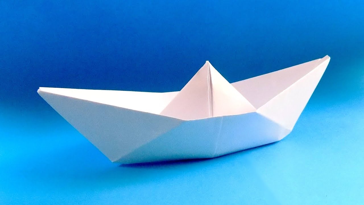 How To Make A Simple Paper Boat Paper Craft Boat Youtube