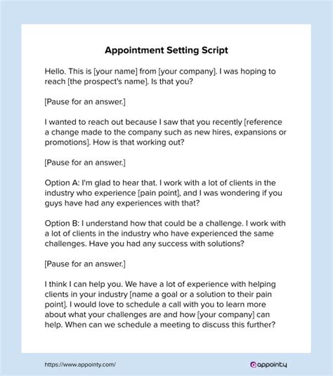 How To Make An Appointment