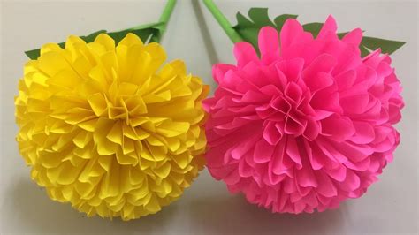 How To Make Beautiful Flower With Paper Making Paper Flowers Step By