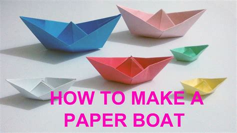 How To Make Paper Boat Youtube