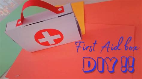 How To Make Paper First Aid Box Diy First Aid Kit Origami Doctor Set