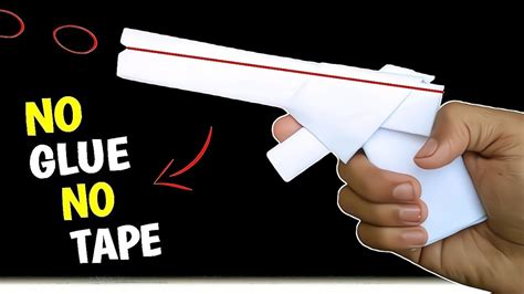 How To Make Paper Gun Without Glue Origami How To Make A Paper Gun