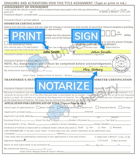 How To Notarize A Motorcycle Title In Ohio Reviewmotors Co