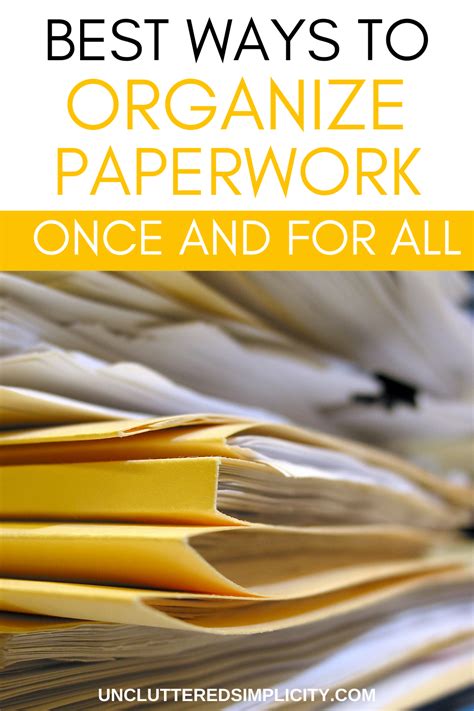 Organise Household Paperwork UK Easily