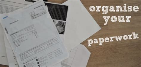 How To Organise Your Household Paperwork School Mum