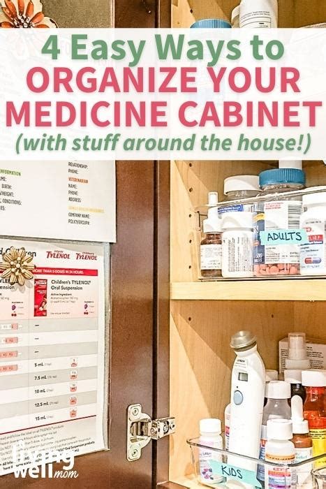 How To Organize A Small Medicine Cabinet Www Cintronbeveragegroup Com