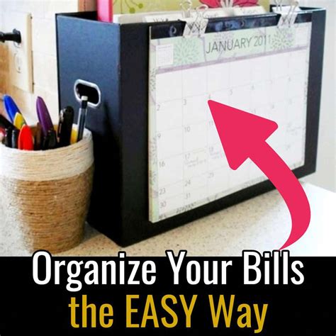 5 Ways Organize Bills