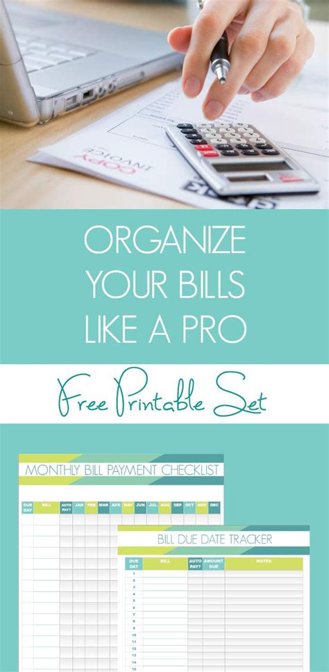 How To Organize Bills Create Your System With This Free Printable Set