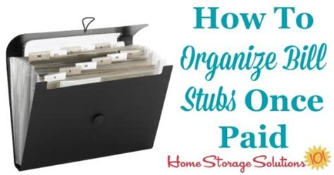 How To Organize Bills Once They Ve Been Paid