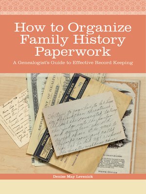 Organize Family History Paperwork